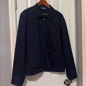 POLO Ralph Lauren Dark Blue Jacket with Red Emblem